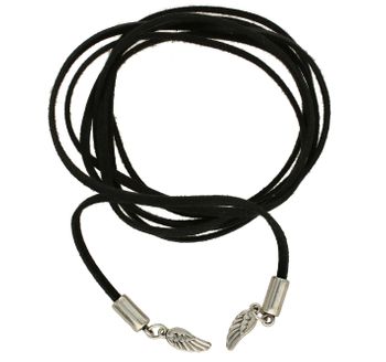 Naszyjnik choker damski czarny By Dziubeka skrzydełka NIL2001 ✓Biżuteria damska.jpg